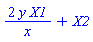 2*y*X1/x+X2