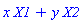 x*X1+y*X2