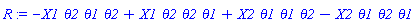 R := -X1*theta2*theta1*theta2+X1*theta2*theta2*theta1+X2*theta1*theta1*theta2-X2*theta1*theta2*theta1