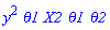 y^2*theta1*X2*theta1*theta2