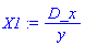 X1 := D_x/y