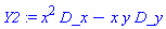 Y2 := x^2*D_x-x*y*D_y