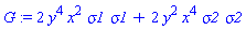G := 2*y^4*x^2*sigma1*sigma1+2*y^2*x^4*sigma2*sigma2