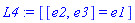 L4 := [[e2, e3] = e1]