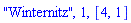 "Winternitz", 1, [4, 1]