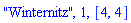 "Winternitz", 1, [4, 4]