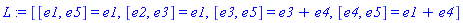 L := [[e1, e5] = e1, [e2, e3] = e1, [e3, e5] = e3+e4, [e4, e5] = e1+e4]