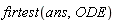 firtest(ans, ODE)