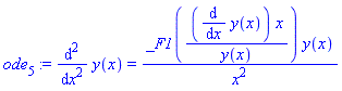 ode[5] := diff(y(x), `$`(x, 2)) = _F1((diff(y(x), x))*x/y(x))*y(x)/x^2