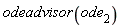 odeadvisor(ode[2])