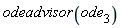 odeadvisor(ode[3])