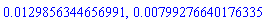 0.129856344656991e-1, 0.799276640176335e-2