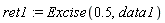 ret1 := Excise(.5, data1)