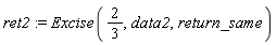 ret2 := Excise(2/3, data2, return_same)