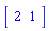 Array([2, 1])