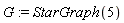 G := StarGraph(5)