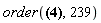 order(21, 239)