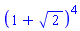 (1+2^(1/2))^4