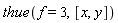 thue(f = 3, [x, y])