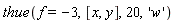 thue(f = -3, [x, y], 20, 'w')