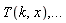 T(k, x), () .. ()