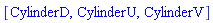 [CylinderD, CylinderU, CylinderV]