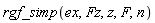 rgf_simp(ex, Fz, z, F, n)