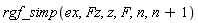 rgf_simp(ex, Fz, z, F, n, n+1)