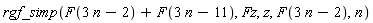 rgf_simp(F(3*n-2)+F(3*n-11), Fz, z, F(3*n-2), n)