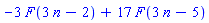 -3*F(3*n-2)+17*F(3*n-5)