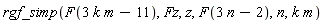 rgf_simp(F(3*k*m-11), Fz, z, F(3*n-2), n, k*m)