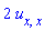 2*u[x, x]