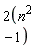2*(n^2-1)