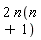 2*n(n+1)