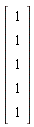 Vector(5, {(1) = 1, (2) = 1, (3) = 1, (4) = 1, (5) = 1})