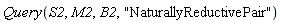 Query(S2, M2, B2, "NaturallyReductivePair")