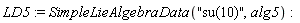 LD5 := SimpleLieAlgebraData("su(10)", alg5)