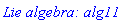 `Lie algebra: alg11`