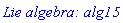 `Lie algebra: alg15`