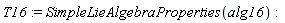 T16 := SimpleLieAlgebraProperties(alg16)