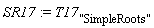 SR17 := T17["SimpleRoots"]