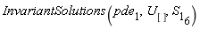 InvariantSolutions(pde[1], U[], S[1][6])