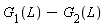 G[1](L)-G[2](L)