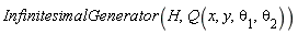 InfinitesimalGenerator(H, Q(x, y, theta[1], theta[2]))