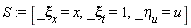 S := [_xi[x] = x, _xi[t] = 1, _eta[u] = u]