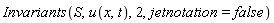 Invariants(S, u(x, t), 2, jetnotation = false)