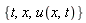 {t, x, u(x, t)}