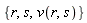 {r, s, v(r, s)}