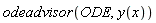 odeadvisor(ODE, y(x))