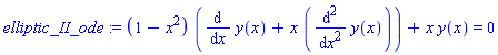 elliptic_II_ode := (1-x^2)*(diff(y(x), x)+x*(diff(y(x), `$`(x, 2))))+x*y(x) = 0